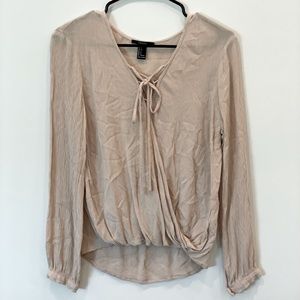 Beige bohemian blouse